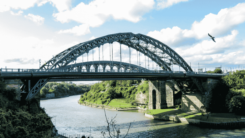 A picture of Wearmouth bridge in Sunderland, the 8th best property investment hostpot in 2026.
