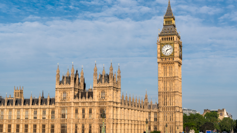 The Houses of Parliament and Big Ben, site of the Autumn Budget 2025 announcement which impacts the UK property market, landlords, and investors.